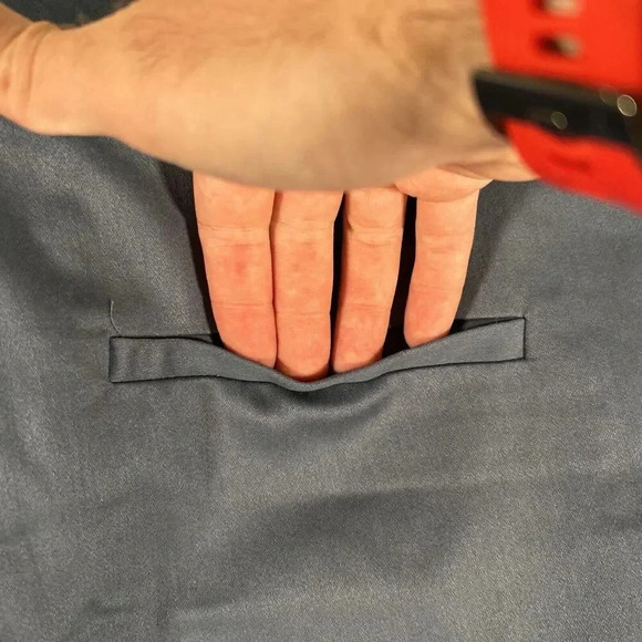 New Issac Mizrahi Shorts Women's 14 Blue Chino Button Pockets Tailored Cotton Bl - Picture 9 of 10